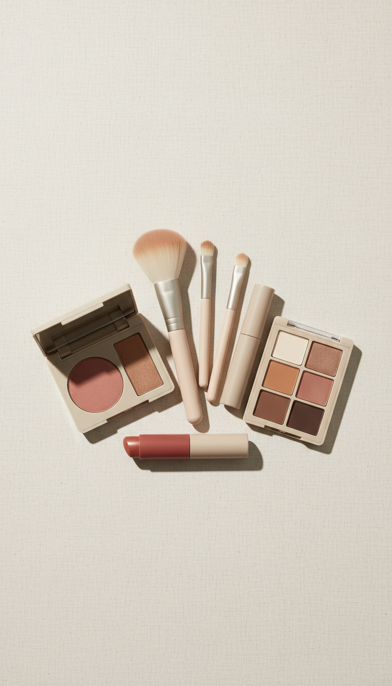 Everyday makeup toolkit with travel minis