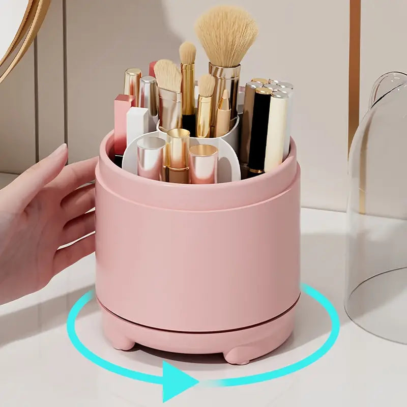 360° Rotating Makeup Storage Box for Beauty Routine