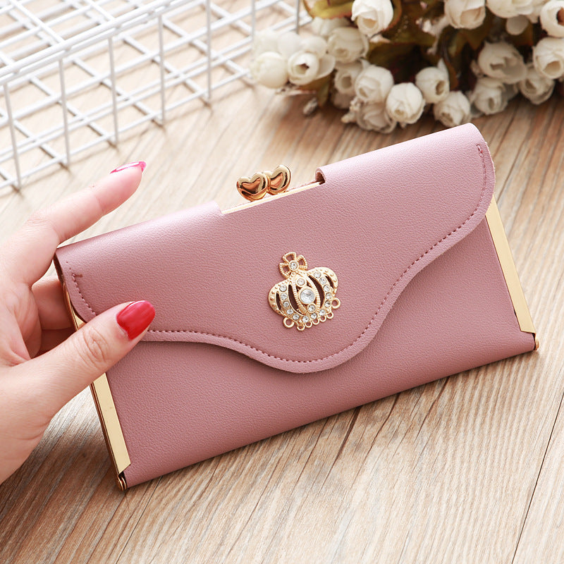 Diamond-Encrusted Buckle Purse