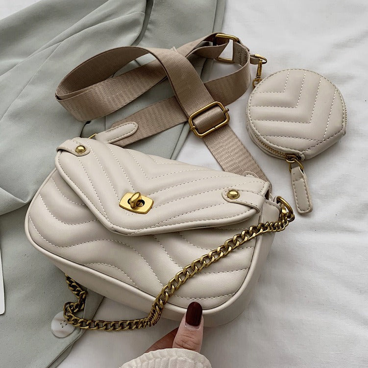Trendy Women's Summer Shoulder Satchel with Chain