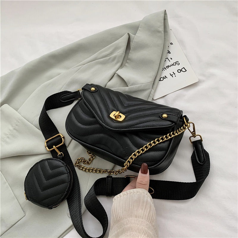 Trendy Women's Summer Shoulder Satchel with Chain