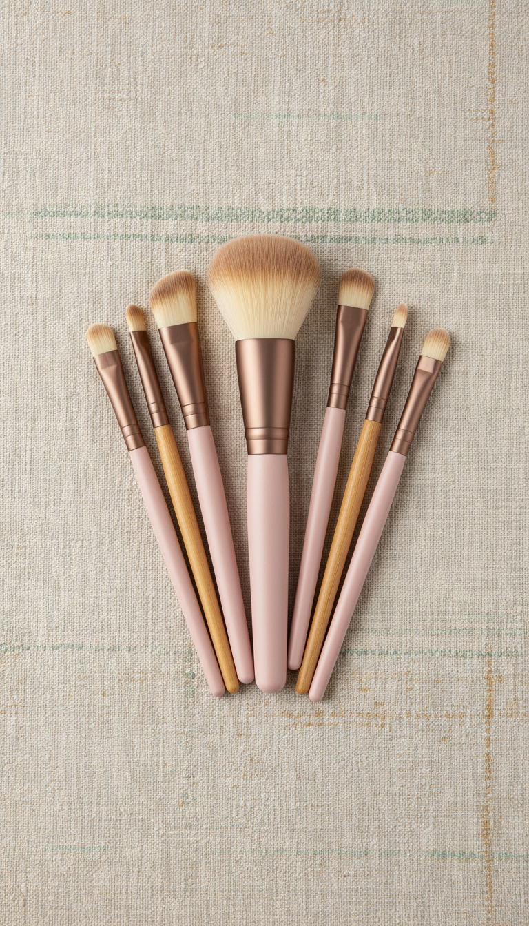 Radiant morning brush set with bold accents