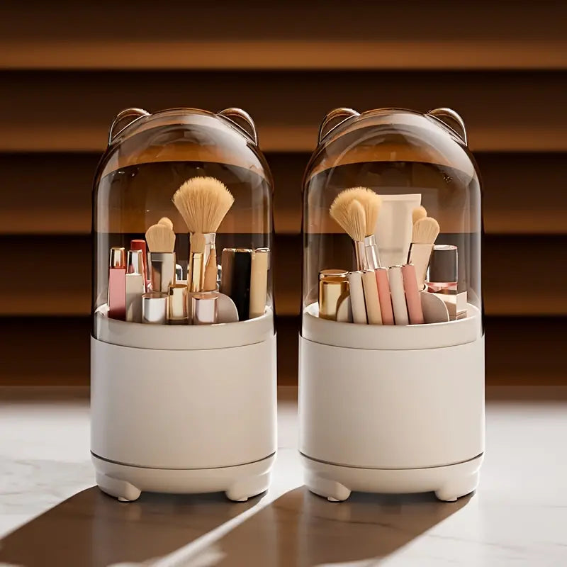 360° Rotating Makeup Storage Box for Beauty Routine