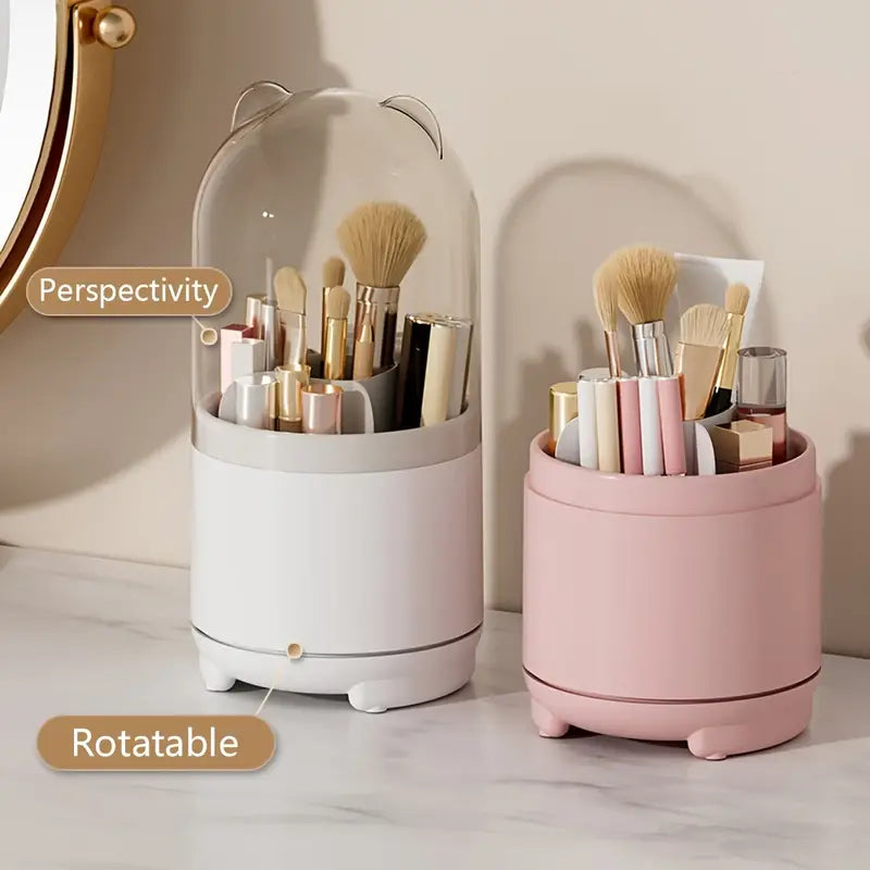 360° Rotating Makeup Storage Box for Beauty Routine