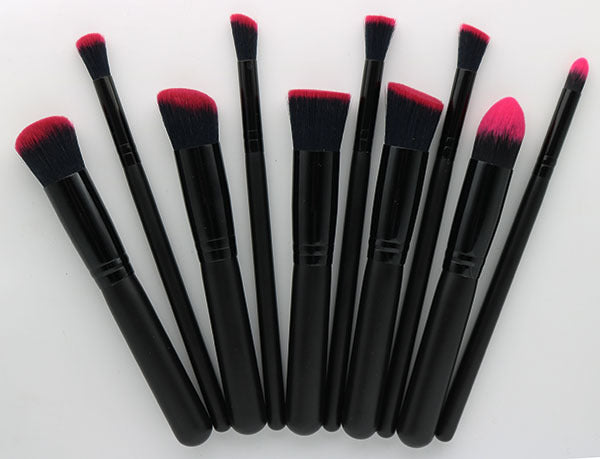 Makeup Brush Set - 10 Piece Foundation Brushes