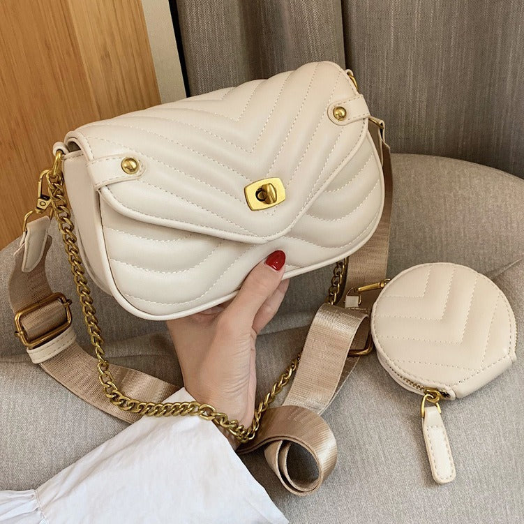Trendy Women's Summer Shoulder Satchel with Chain