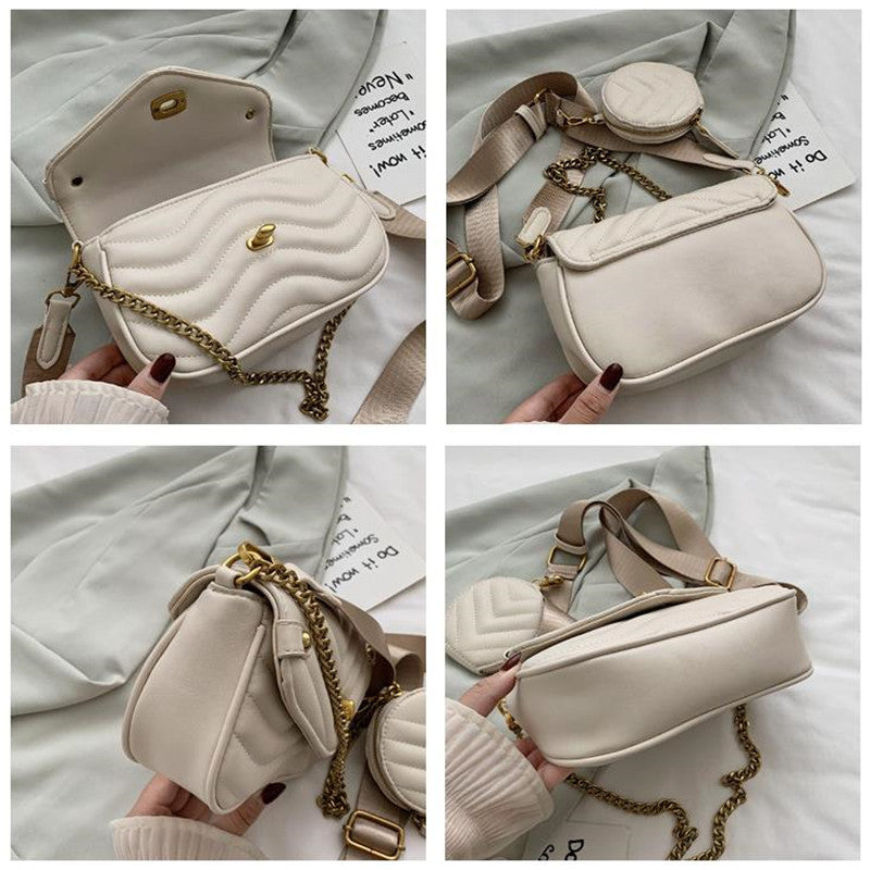 Trendy Women's Summer Shoulder Satchel with Chain