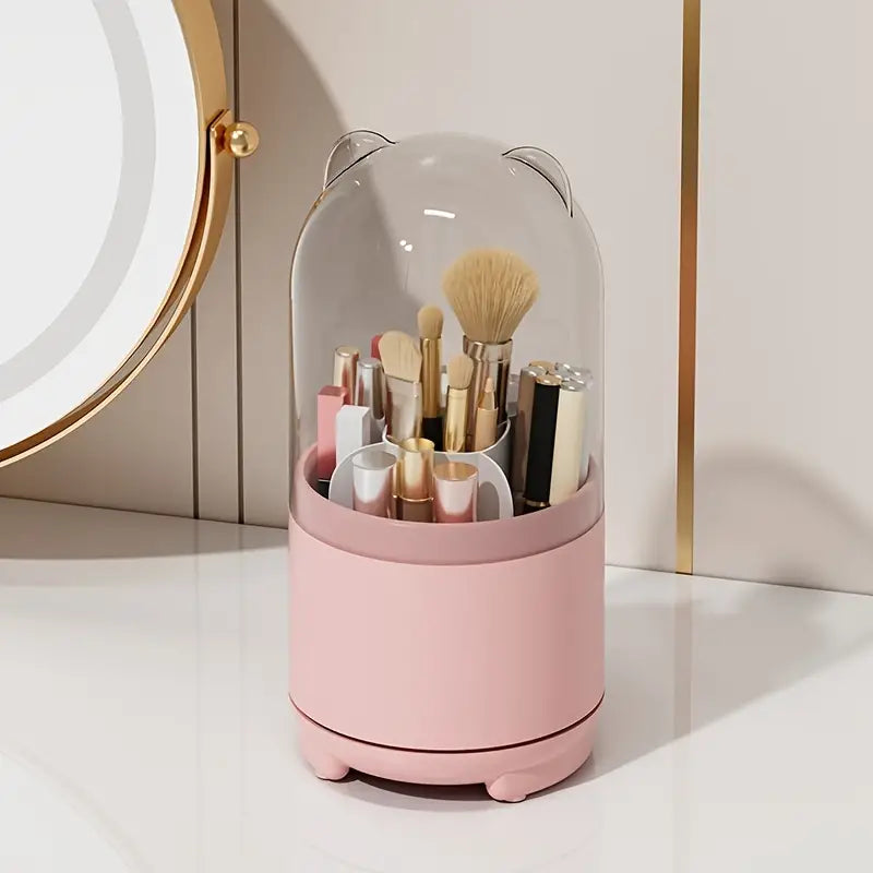 360° Rotating Makeup Storage Box for Beauty Routine