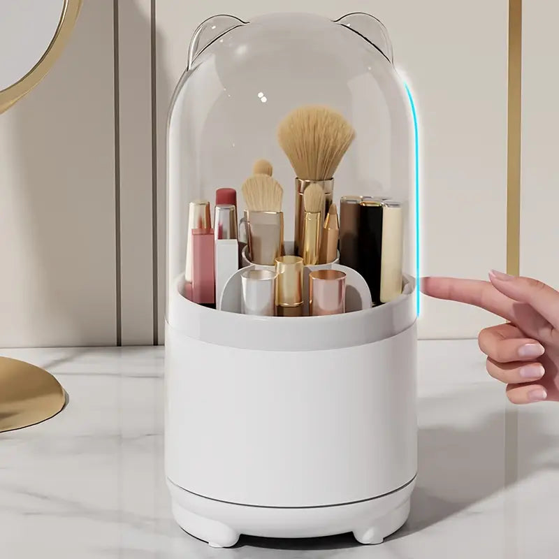 360° Rotating Makeup Storage Box for Beauty Routine