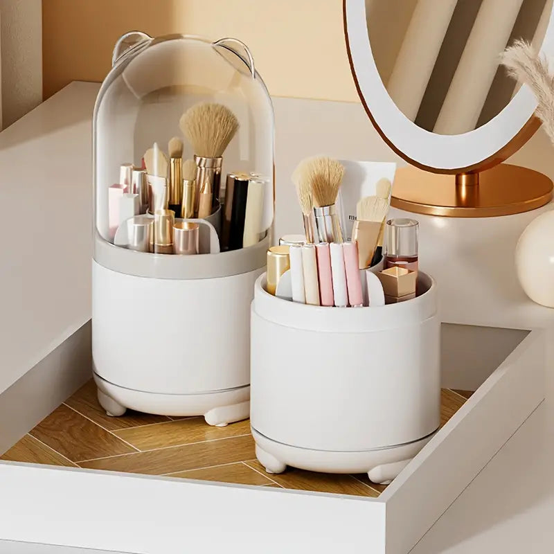 360° Rotating Makeup Storage Box for Beauty Routine