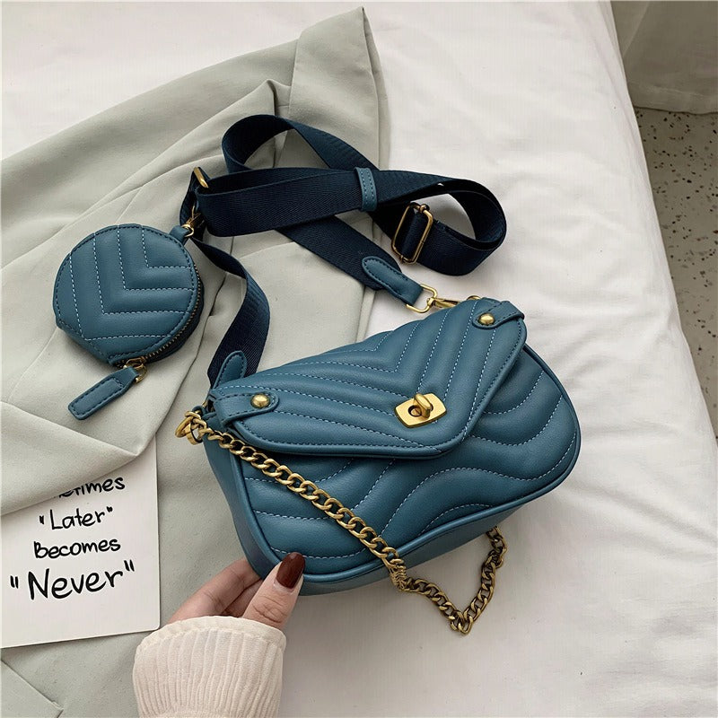 Trendy Women's Summer Shoulder Satchel with Chain