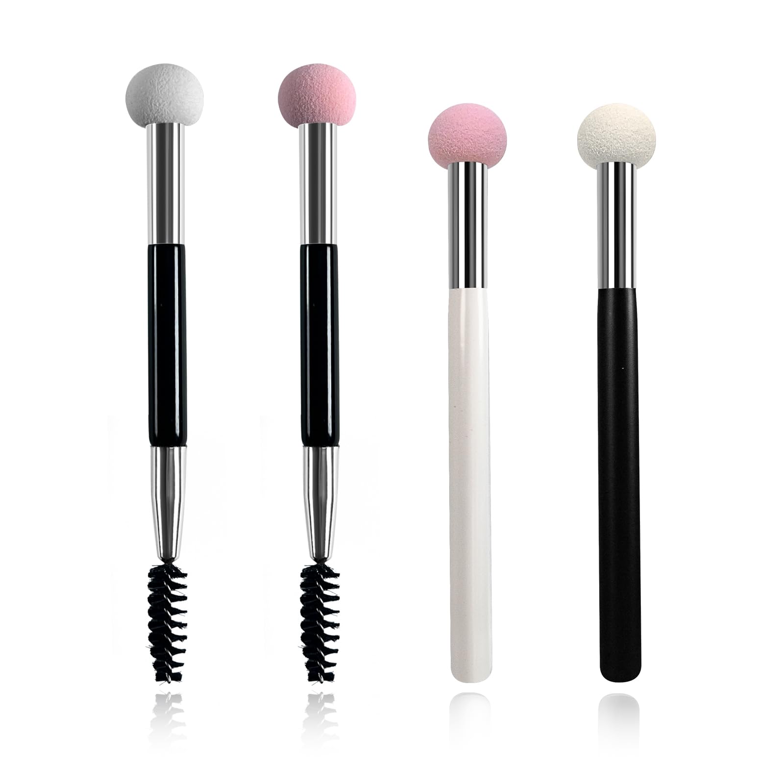 Sponge Eyebrow Applicator 4PCS Concealer Foundation Sponge Powder Brush Mascara Eyelash Brushes Eyeshadow Eyebrow Sponge Brush Comb