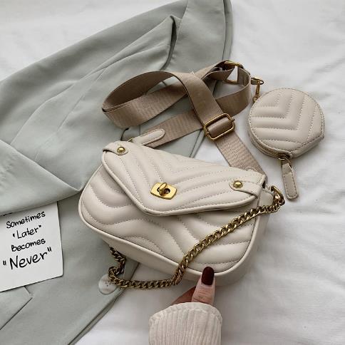 Trendy Women's Summer Shoulder Satchel with Chain