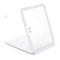 Large Lighted Portable Folding Makeup Mirror – Rechargeable, Magnifying, Travel-Friendly