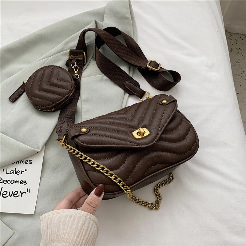 Trendy Women's Summer Shoulder Satchel with Chain